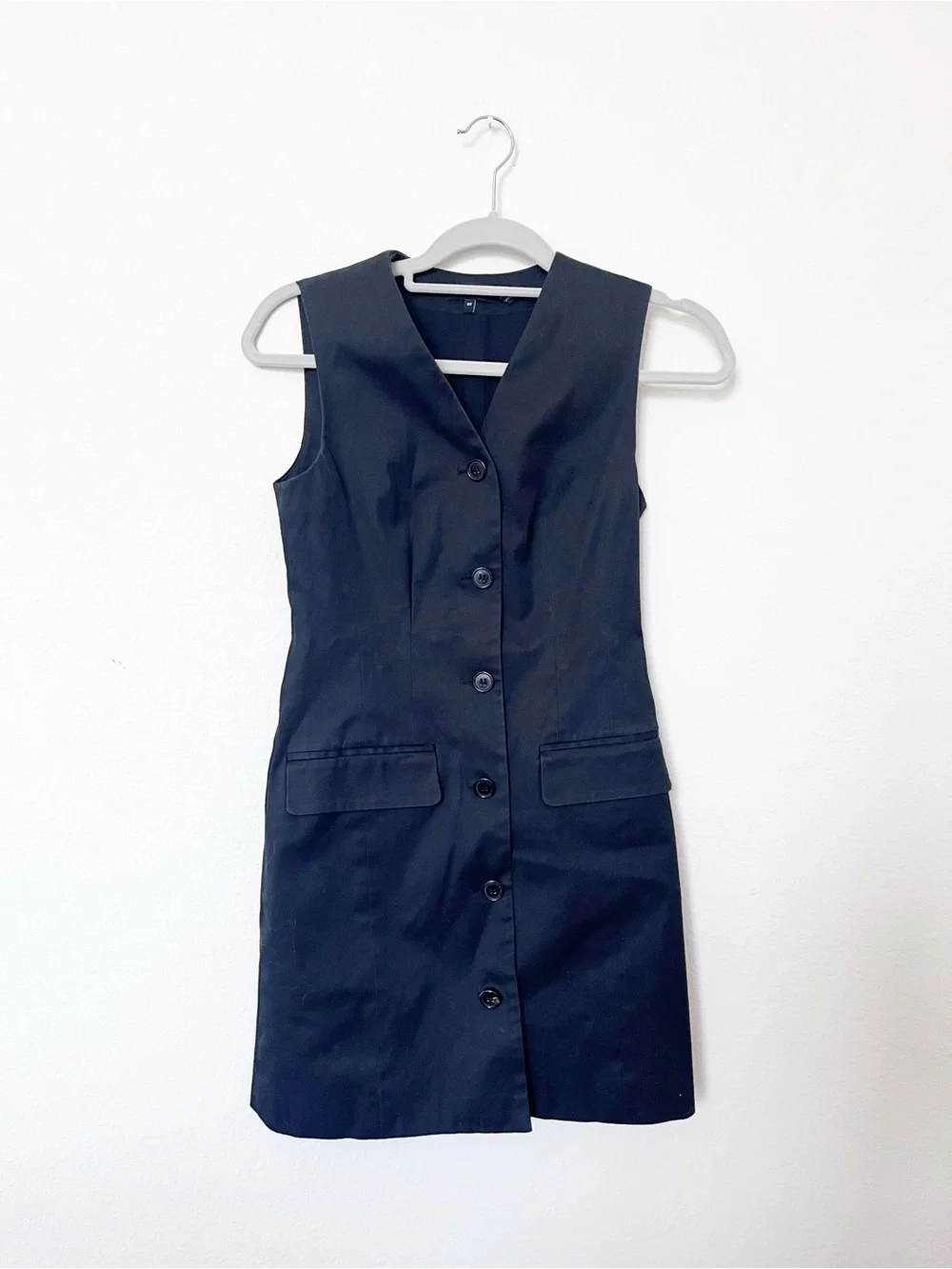 Theory Sleeveless Blazer Dress in Cotton Chino Size 00